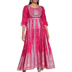 Aurelia Women's Polyester Solid Regular Kurta