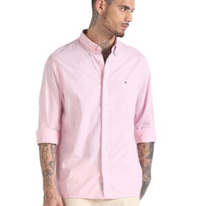 TOMMY HILFIGER Men's Solid Regular Fit Shirt