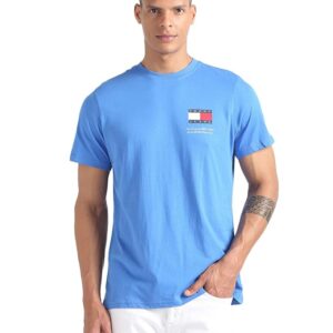TOMMY HILFIGER Men's Solid Slim Fit T-Shirt