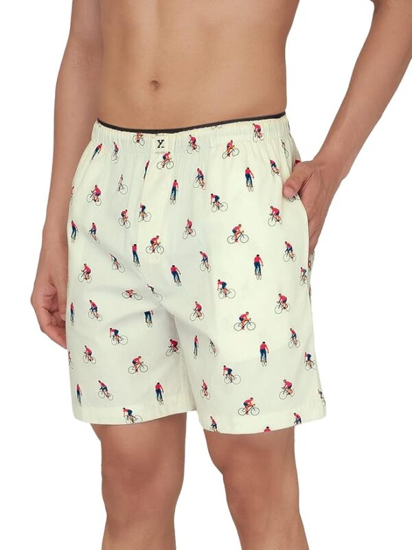 XYXX Ultra Breezy 100% Super Combed Cotton Printed Renew Boxer Shorts for Men