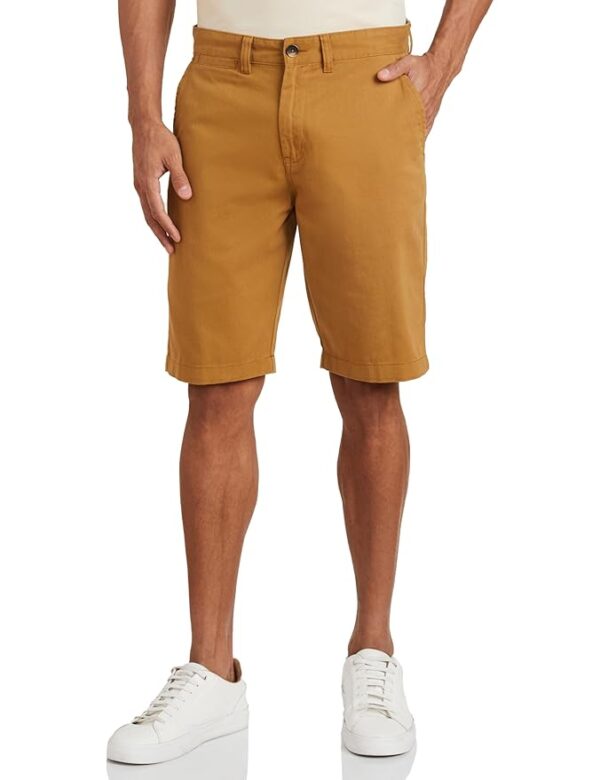 Amazon Brand - Symbol Men's Cotton Chino Shorts | Casual Half Pants | Bermuda
