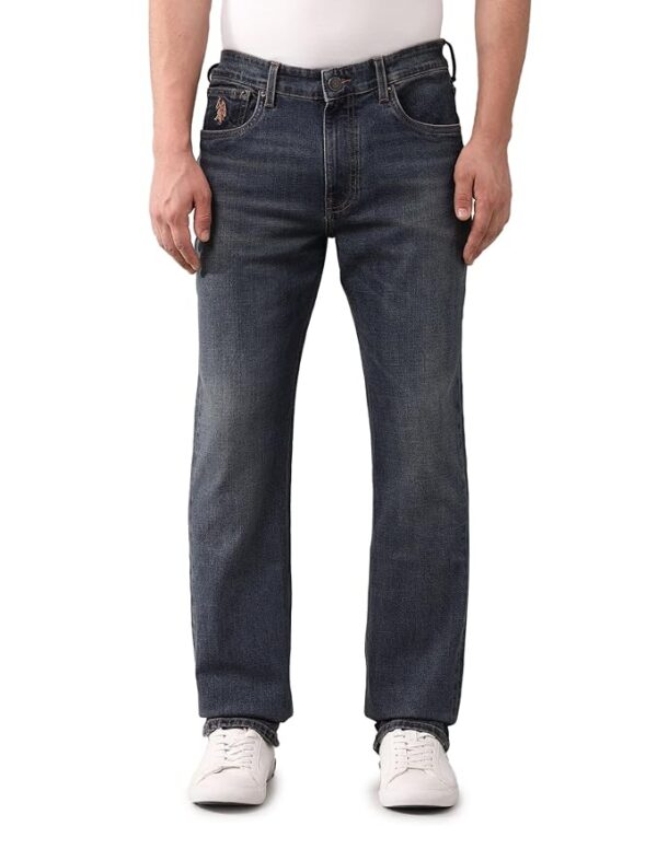 U.S. Polo Assn. Denim Co. Men's Harold Slim Straight Fit Vintage Jeans