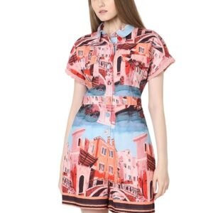 VERO MODA Women's Cotton Modern Above The Knee Dress